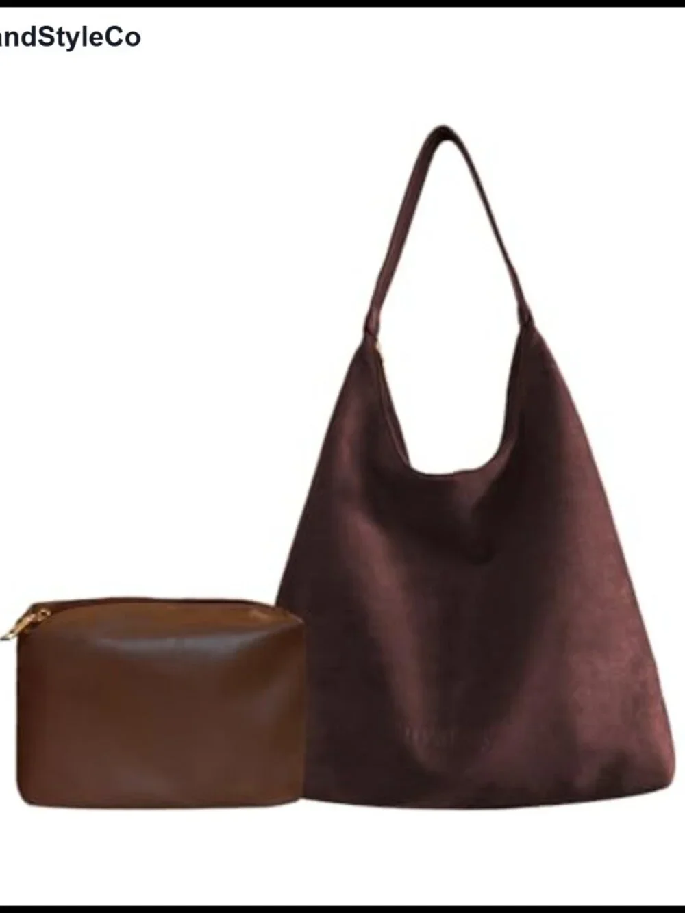 Suede Shoulder Bag Women Large Hobo Tote Purse with Zipper